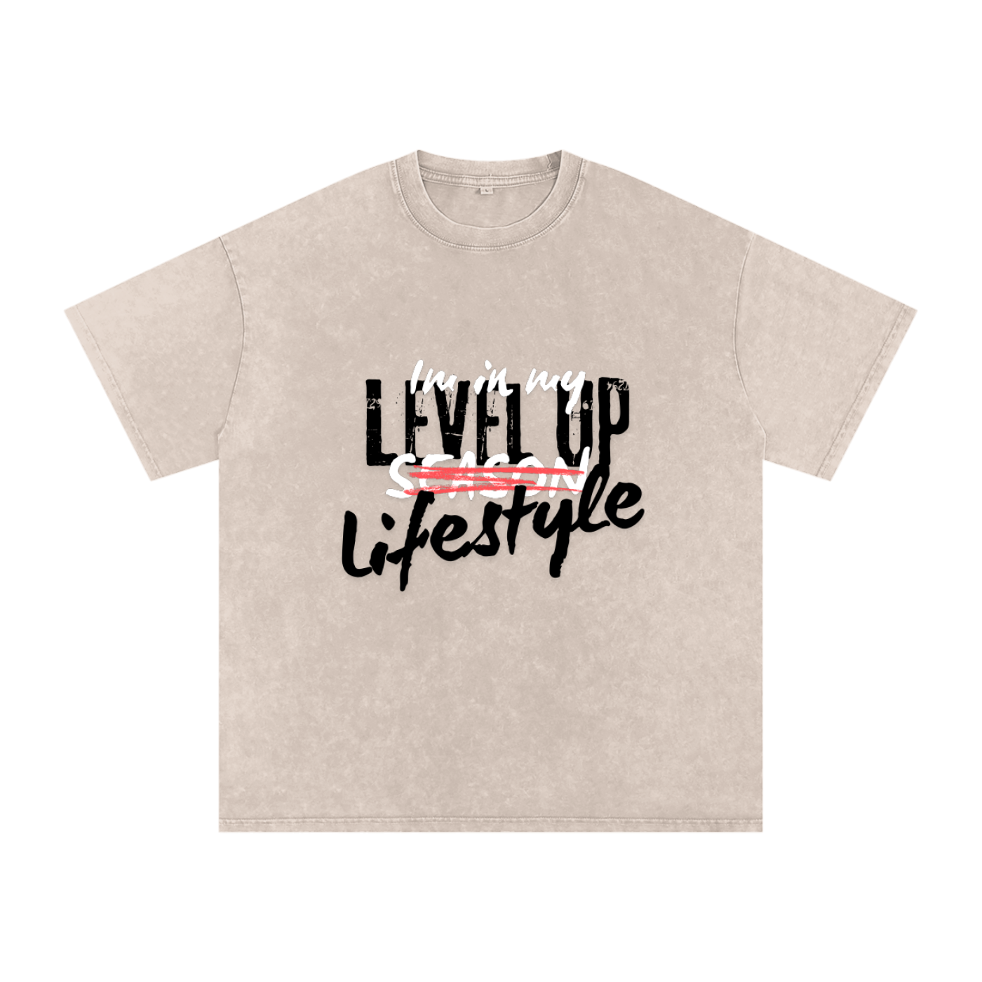 Leveled up Oversized Cotton T-Shirt