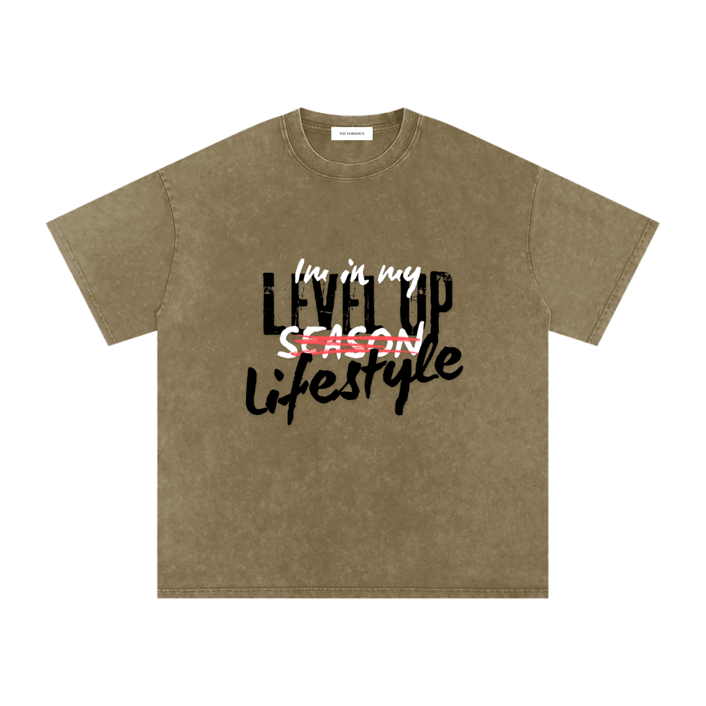 Leveled up Oversized Cotton T-Shirt