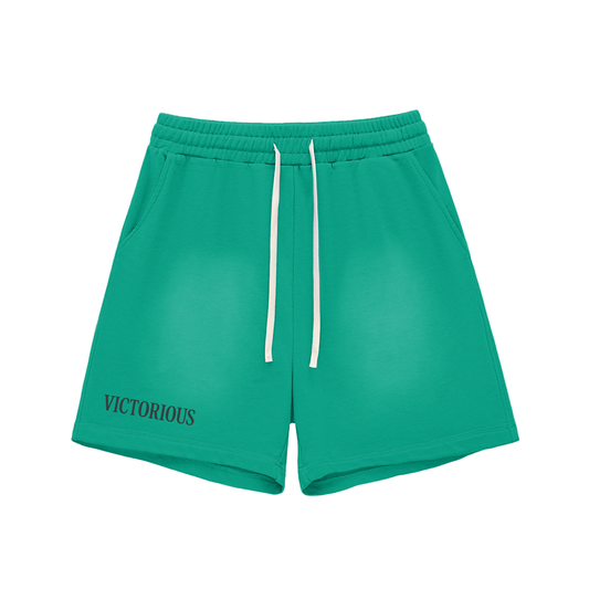 Kingdom Faded Cotton Shorts