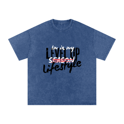 Leveled up Oversized Cotton T-Shirt