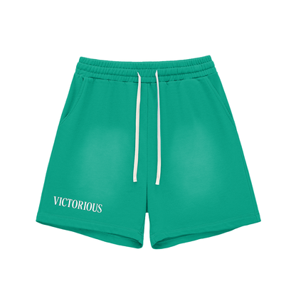 Kingdom Faded Cotton Shorts