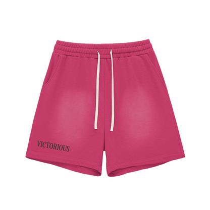Kingdom Faded Cotton Shorts