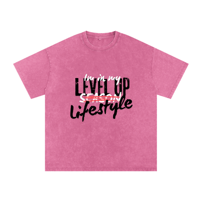 Leveled up Oversized Cotton T-Shirt