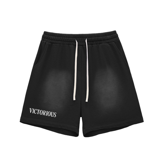 Kingdom Faded Cotton Shorts