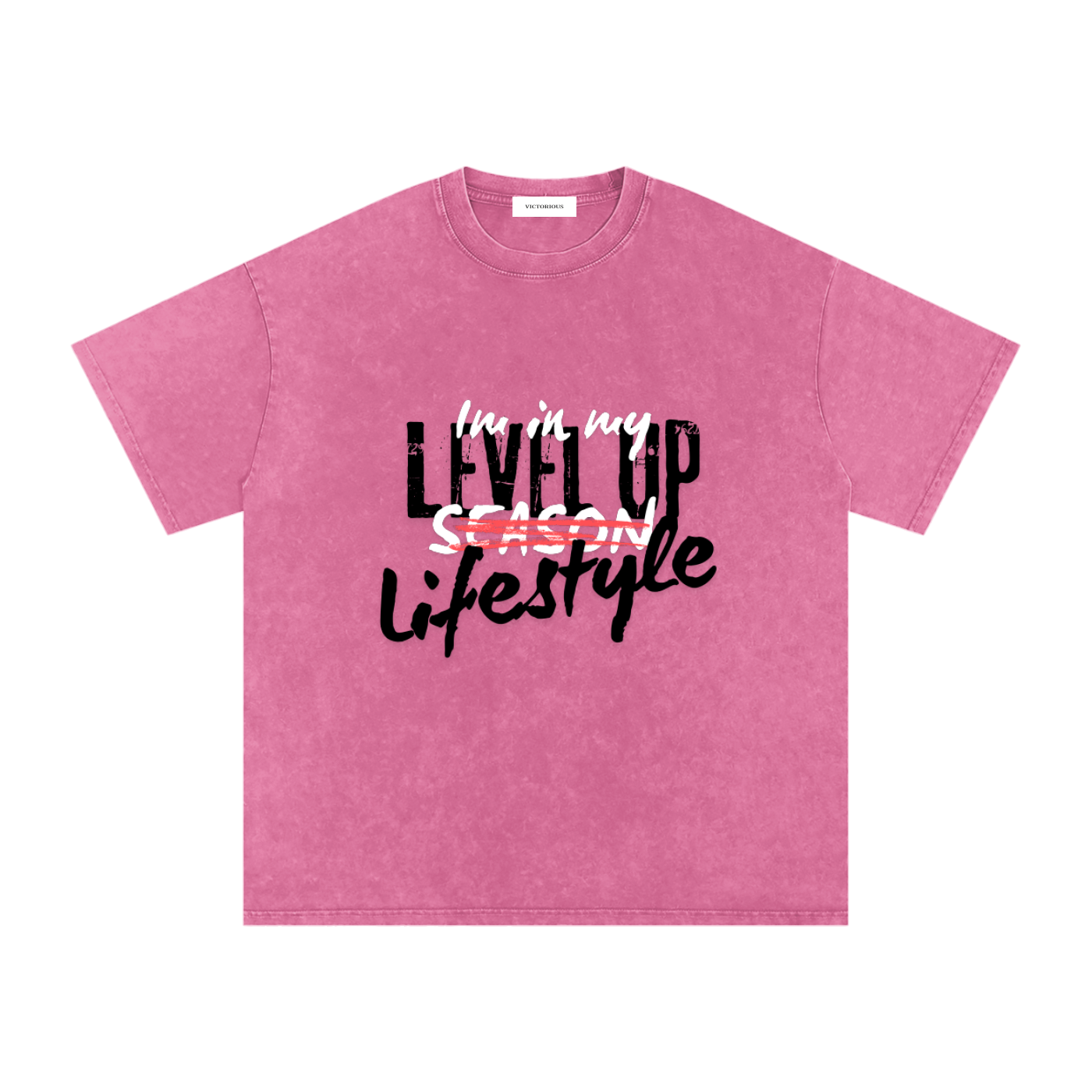 Leveled up Oversized Cotton T-Shirt