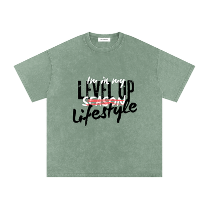Leveled up Oversized Cotton T-Shirt
