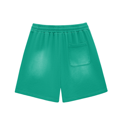 Kingdom Faded Cotton Shorts