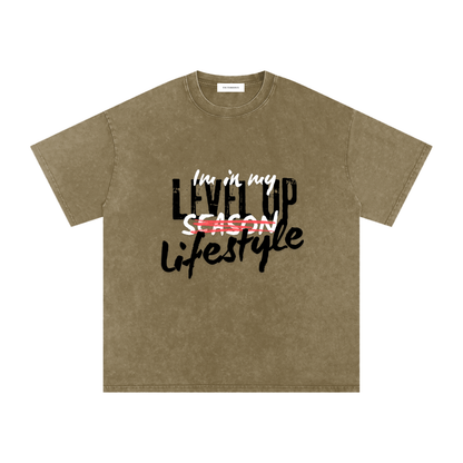 Leveled up Oversized Cotton T-Shirt