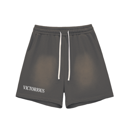 Kingdom Faded Cotton Shorts